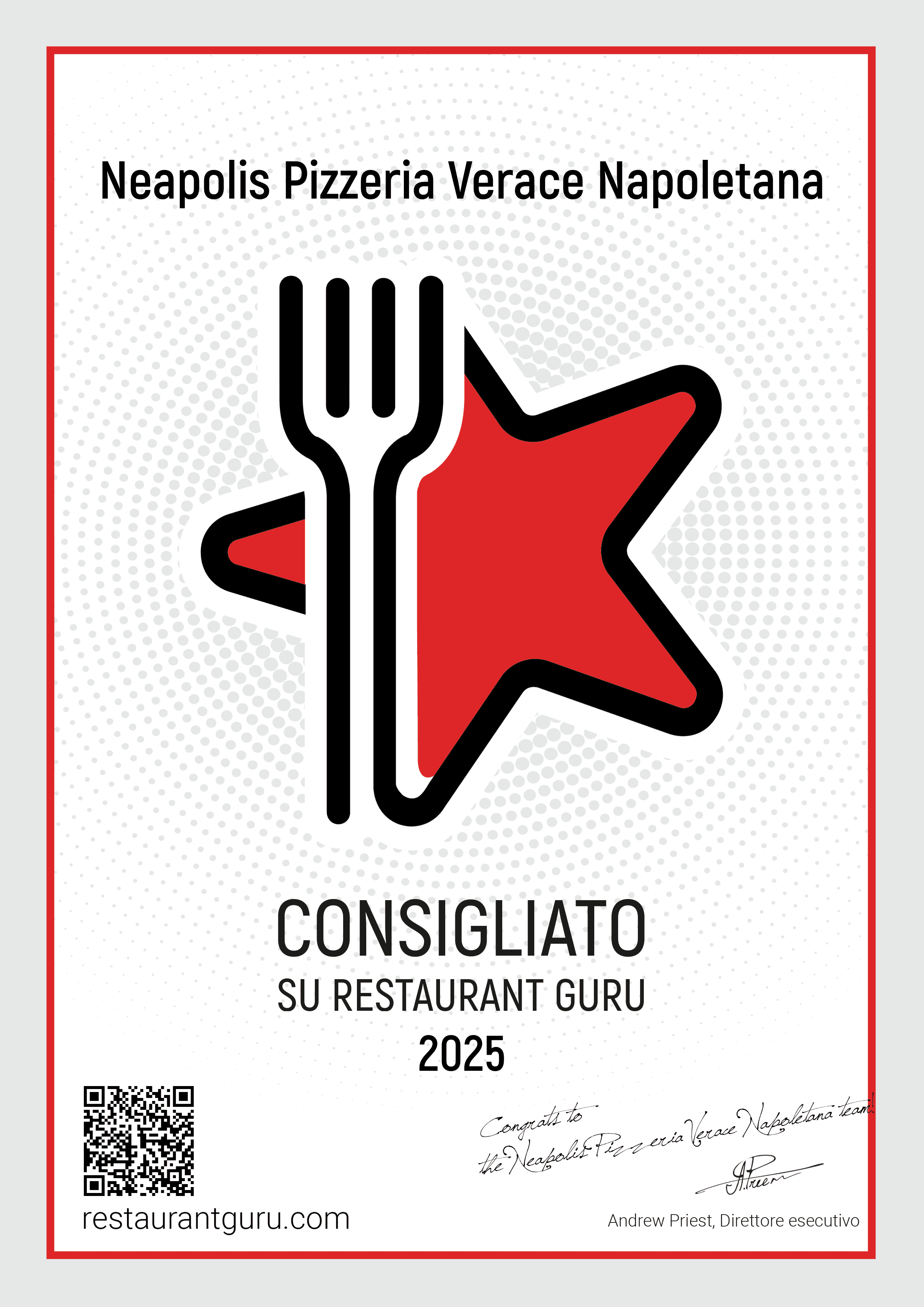 Restaurant Guru Certificate