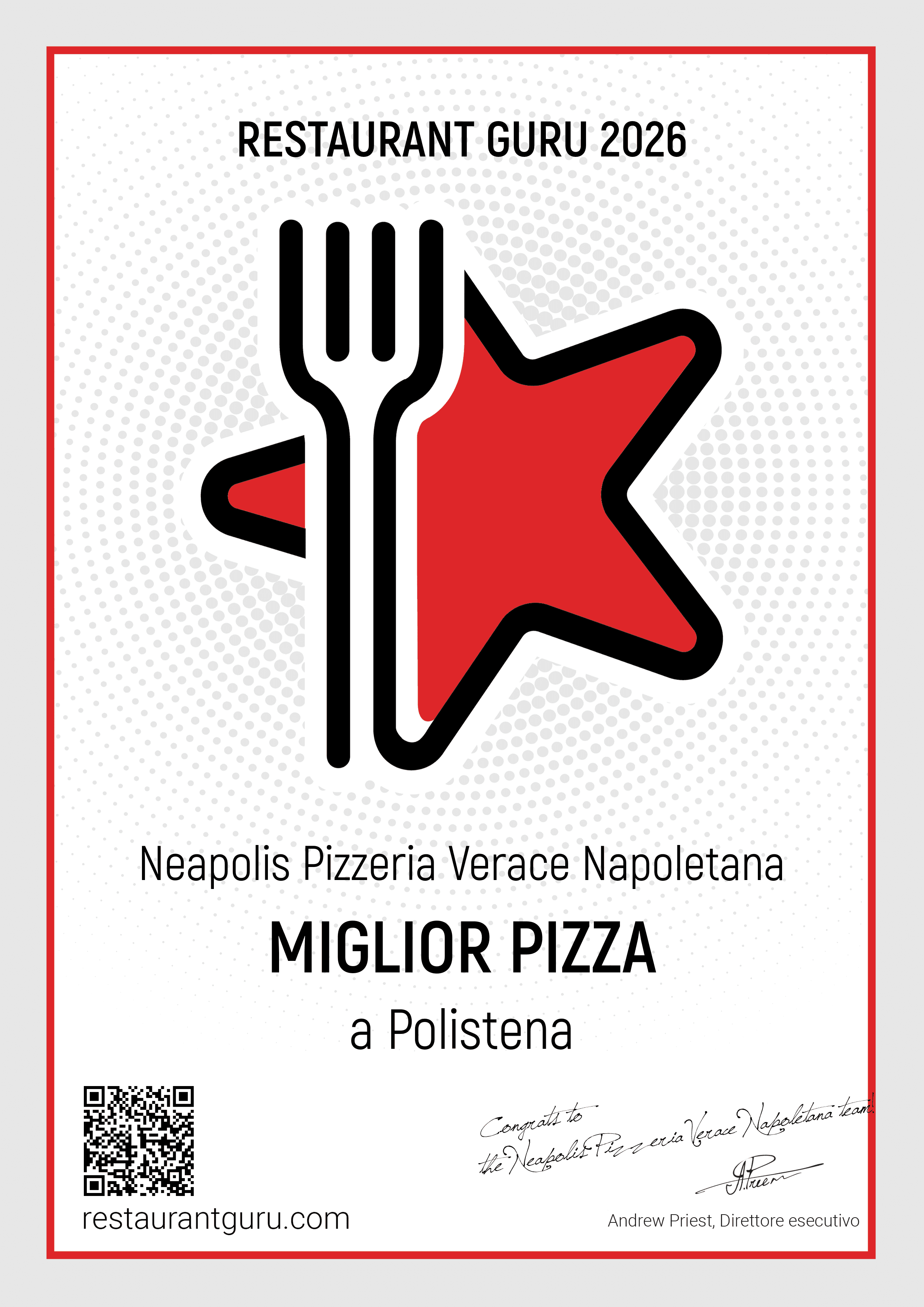 Restaurant Guru Certificate